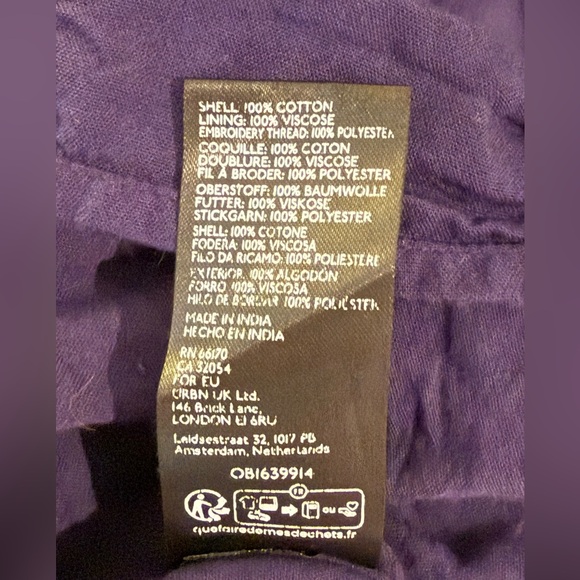 Anthropologie Somerset Maxi Dress, Embroidered Edition Navy L EUC - Picture 9 of 11